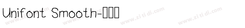 Unifont Smooth字体转换